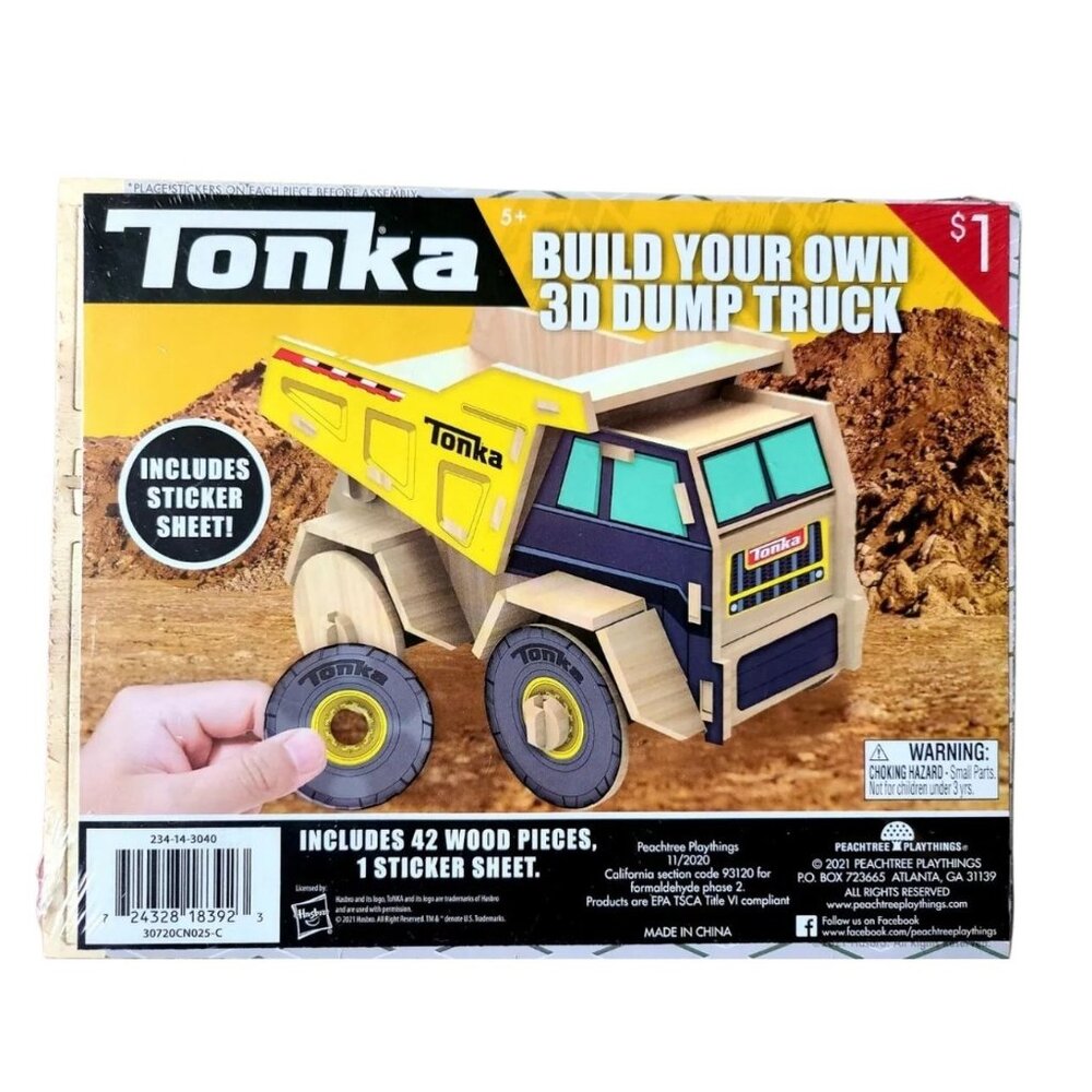 Tonka Build Your Own 3D Dump Truck Kit For Ages 5+